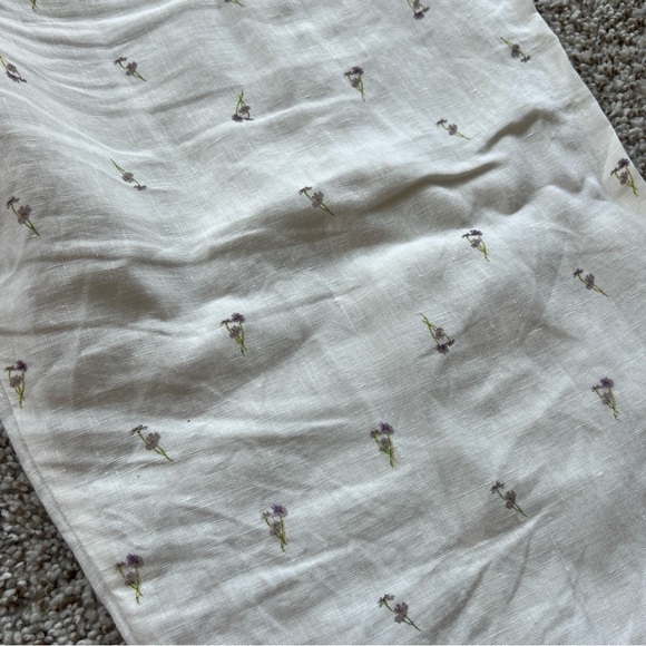 Deiji Studios the raglan set tiny flowers linen M/L - Picture 11 of 12